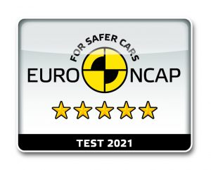 Logo 5 hviezdičiek Euro NCAP zatestovanie pre rok 2021